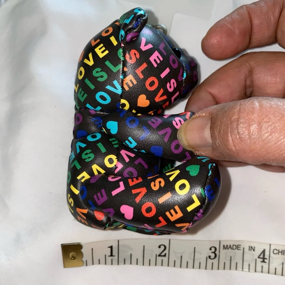 Cell Hand Held Holder 3D LOVE Pattern Teddy Bear